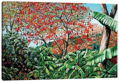 Coffee Bananas Immortelle Canvas Art Print - Jungles