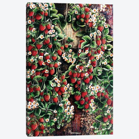 A Berry Sweet Basket Canvas Print #KDK1} by Karin Dawn Kelshall-Best Canvas Print
