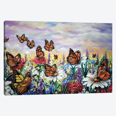 A Monarchs Garden Canvas Print #KDK2} by Karin Dawn Kelshall-Best Art Print