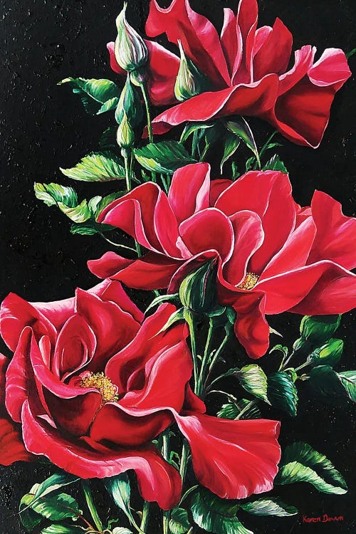 Passionately Red by Karin Dawn Kelshall-Best wall art