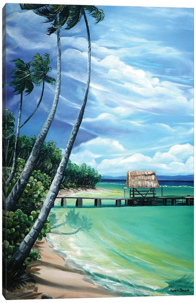 Pigeon Point Canvas Art Print - Tropical Beach Art