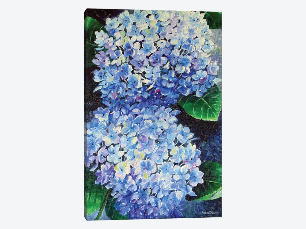 Blue Hydrangea by Karin Dawn Kelshall-Best 1-piece Canvas Wall Art