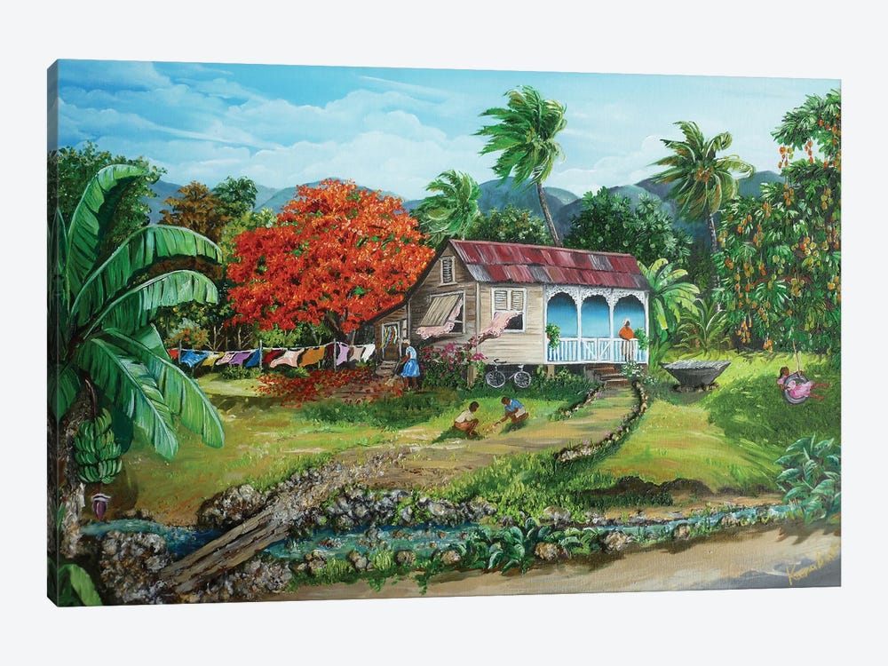 Sweet Caribbean Life by Karin Dawn Kelshall-Best 1-piece Canvas Artwork
