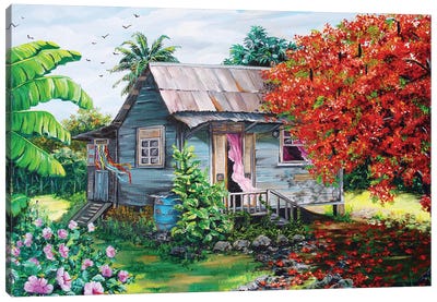 Sweet Tobago Life Canvas Art Print - House Art