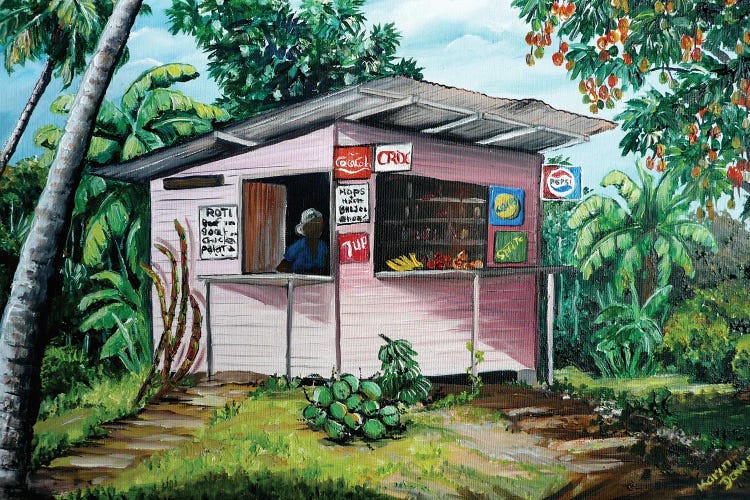 Trini Roti Shop by Karin Dawn Kelshall-Best wall art