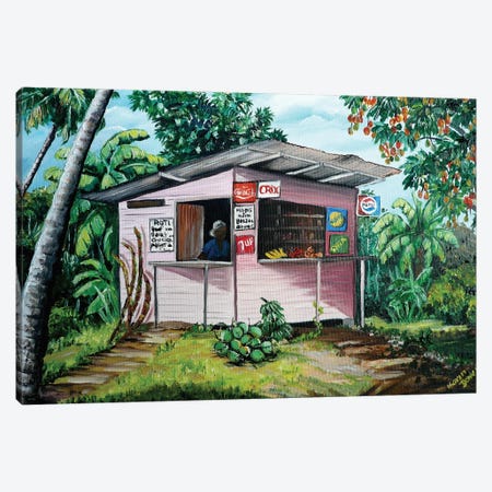 Trini Roti Shop Canvas Print #KDK59} by Karin Dawn Kelshall-Best Canvas Print