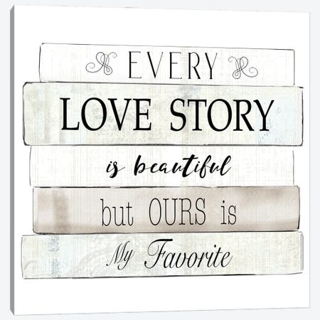 Every Love Story Canvas Print #KDO12} by Kelly Donovan Canvas Print