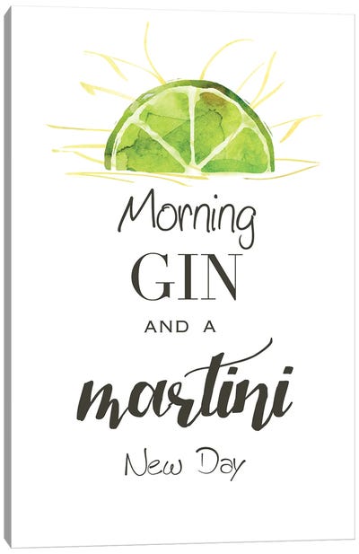 Morning Gin Canvas Art Print