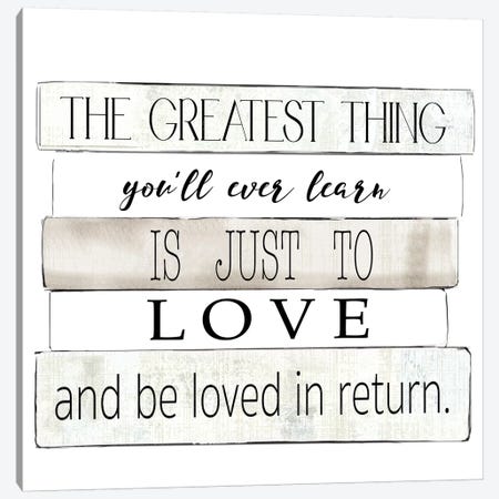 The Greatest Thing Canvas Print #KDO14} by Kelly Donovan Canvas Artwork