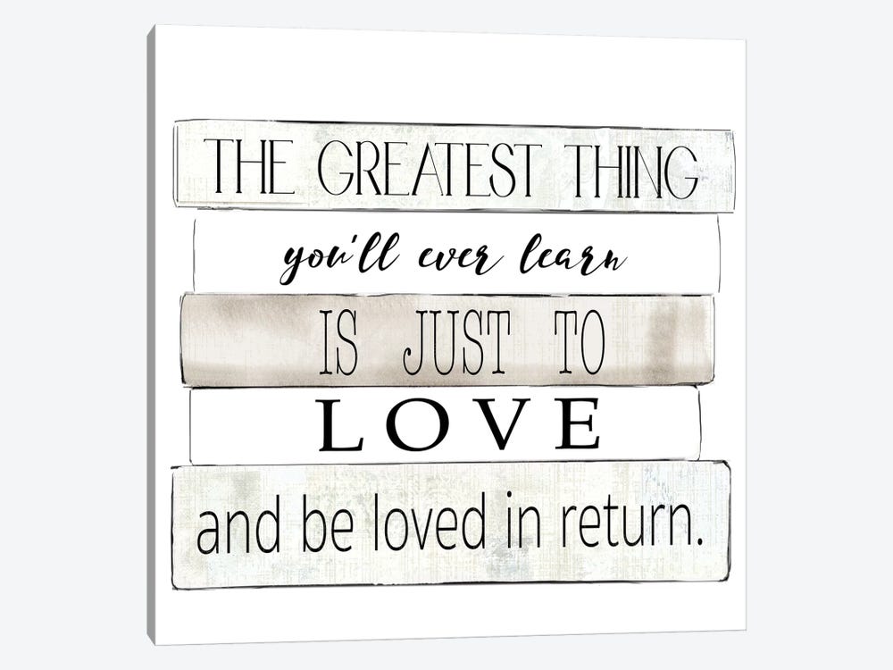 The Greatest Thing by Kelly Donovan 1-piece Canvas Art Print