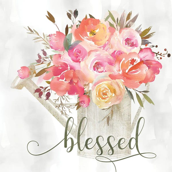 Gratitude: Simple Blessed Floral by Kelly Donovan