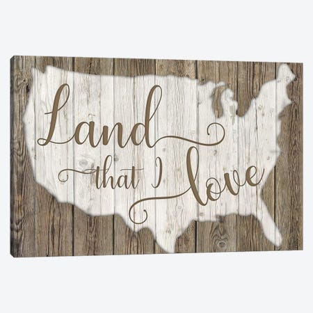 Land That I Love Canvas Print #KDO46} by Kelly Donovan Canvas Art Print