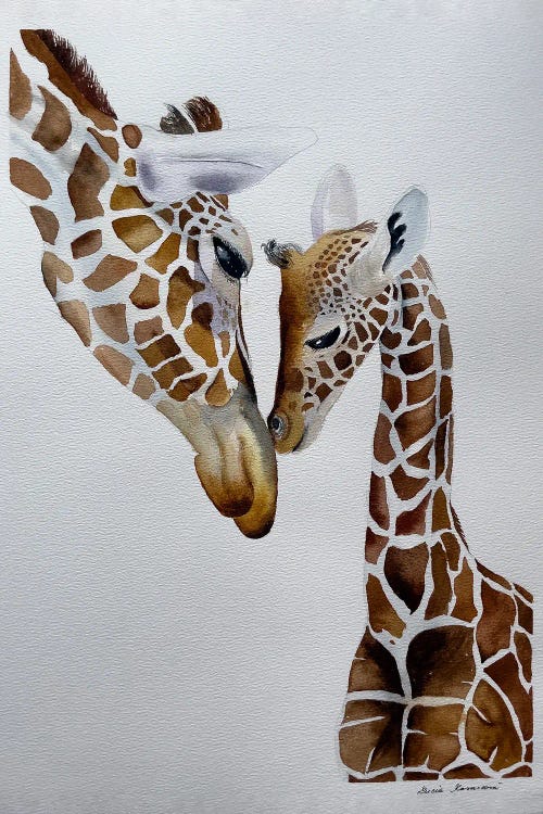 Giraffe Kiss