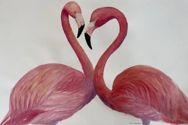 Lucia Kasardova: Flamingo Kisses by Lucia Kasardova