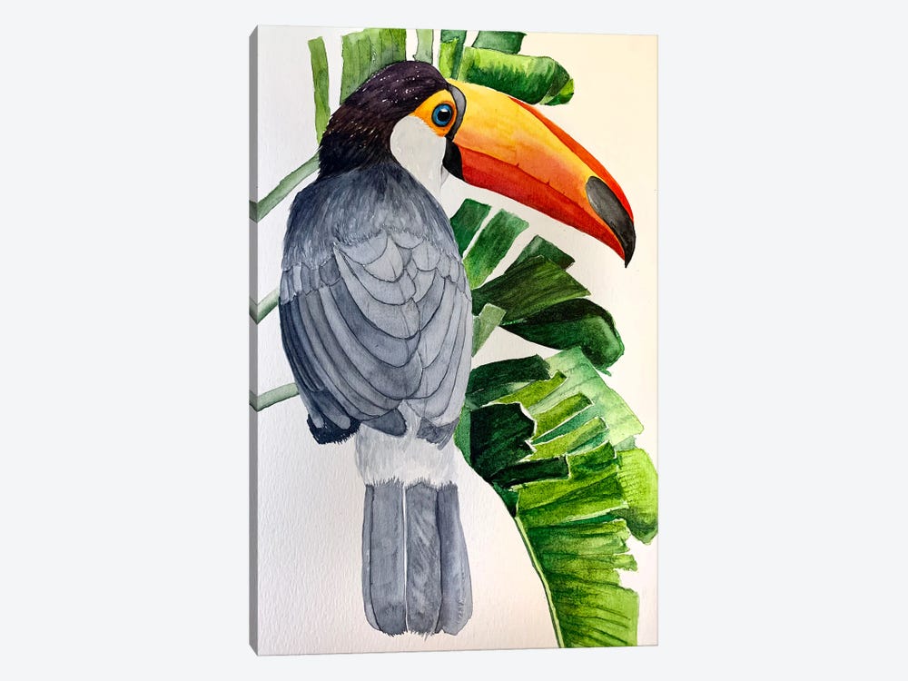 Happy Toucan by Lucia Kasardova 1-piece Art Print