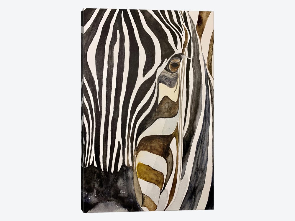 Zebra In The Sunset by Lucia Kasardova 1-piece Canvas Artwork