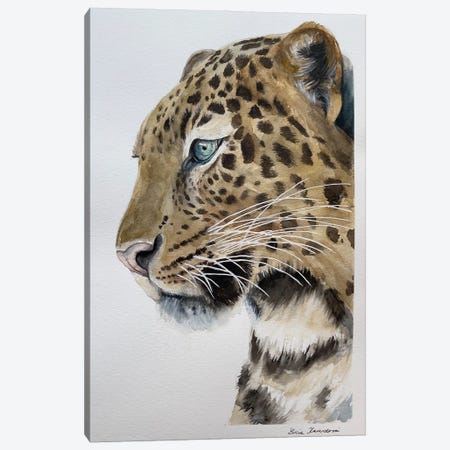 Leopard Canvas Print #KDV5} by Lucia Kasardova Canvas Art