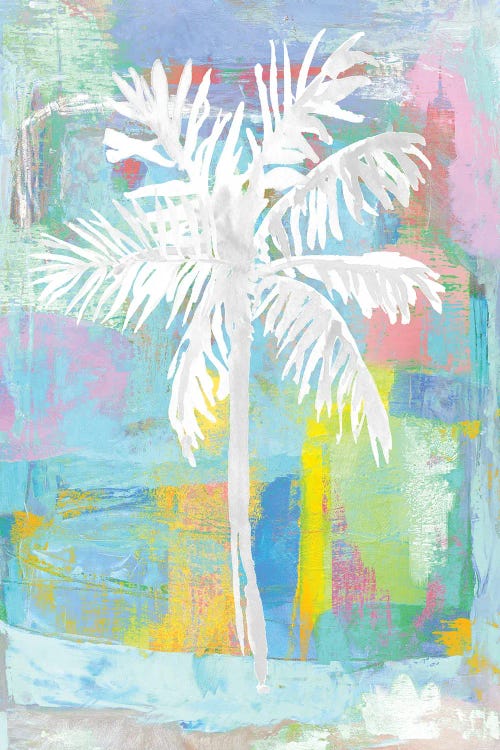 Abstract Palm - Aqua by Kristen Drew wall art