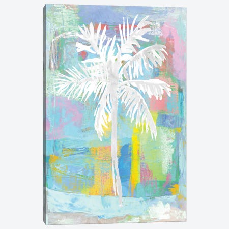 Abstract Palm - Aqua Canvas Print #KDW1} by Kristen Drew Canvas Wall Art
