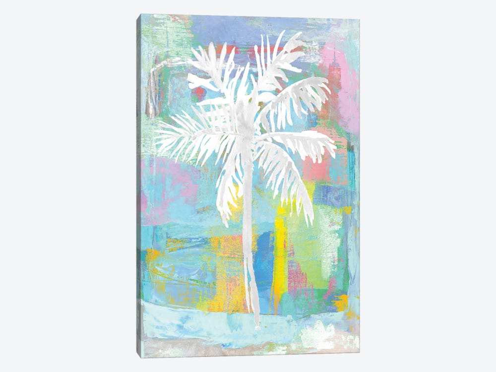 Abstract Palm - Aqua by Kristen Drew 1-piece Canvas Art Print