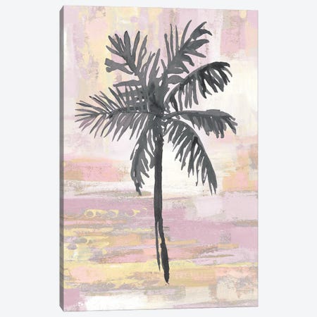 Abstract Palm - Pink Blush Canvas Print #KDW3} by Kristen Drew Canvas Artwork
