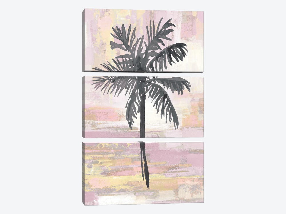Abstract Palm - Pink Blush by Kristen Drew 3-piece Canvas Art Print