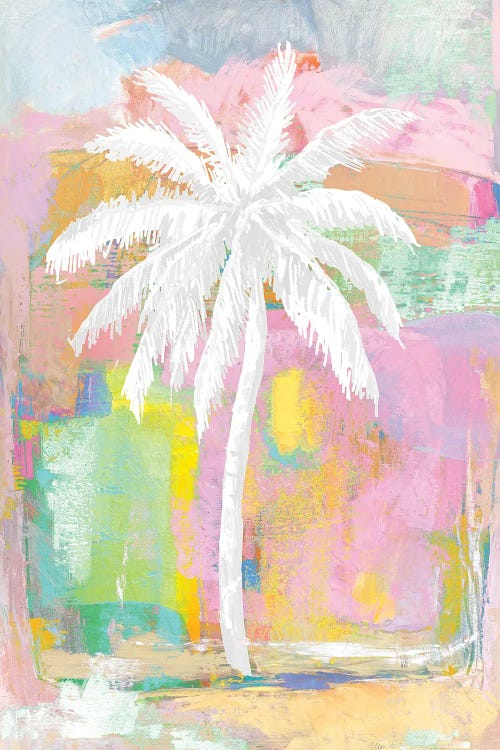 Abstract Pastel Palm