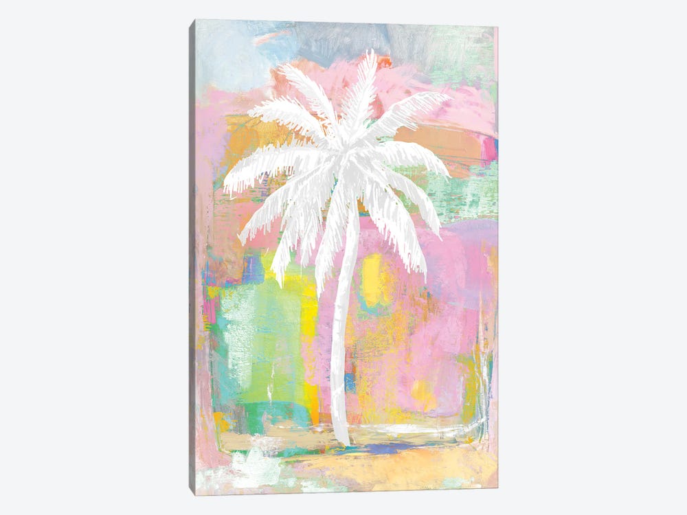 Abstract Pastel Palm by Kristen Drew 1-piece Canvas Artwork