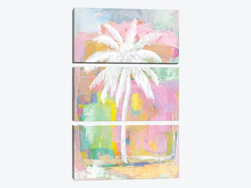 Abstract Pastel Palm by Kristen Drew 3-piece Canvas Artwork