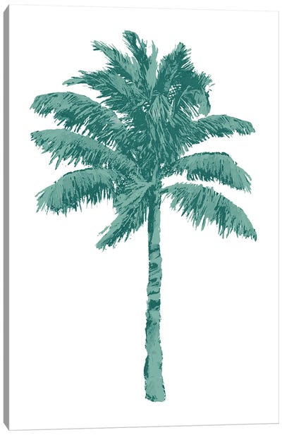 Palm - Green I Canvas Art Print