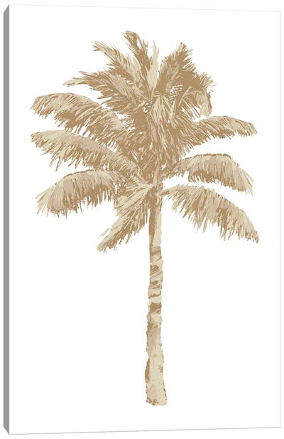 Palm - Natural I Canvas Art Print