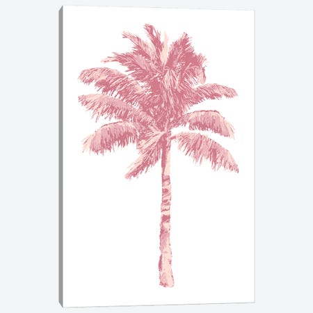 Palm - Pink I Canvas Print #KDW8} by Kristen Drew Canvas Art