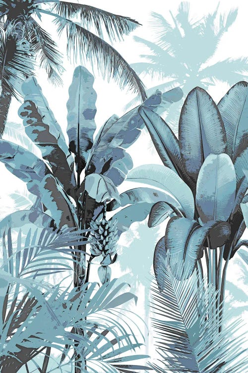 Palm Forest - Blue I by Kristen Drew wall art