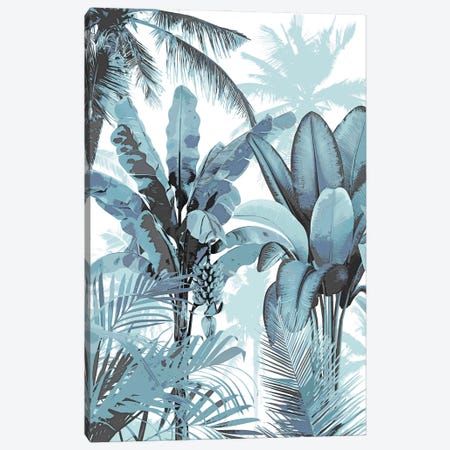 Palm Forest - Blue I Canvas Print #KDW9} by Kristen Drew Canvas Art