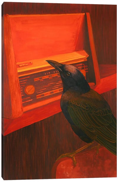 Radio Canvas Art Print - Raven Art
