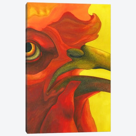 Rooster In The Fire II Canvas Print #KDY31} by Karina Danylchuk Canvas Art Print