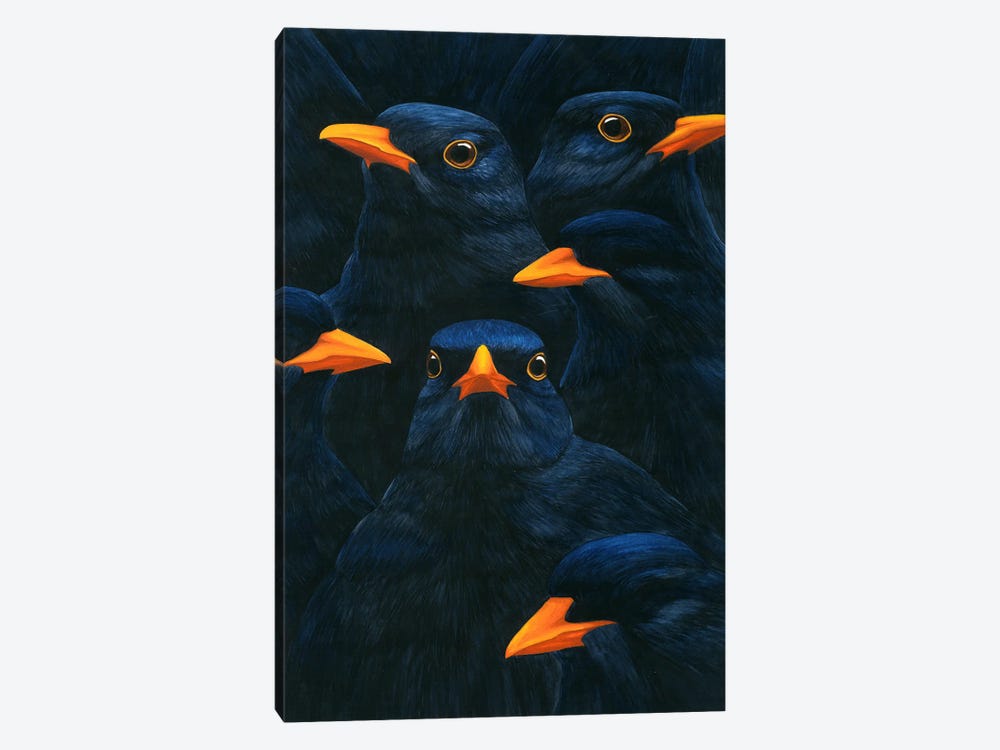 Blackbirds And Spirits by Karina Danylchuk 1-piece Canvas Art Print