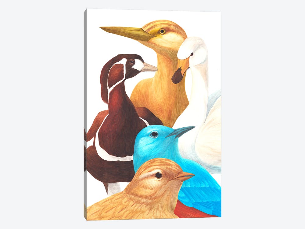 Another 5 Birds by Karina Danylchuk 1-piece Art Print