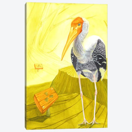 Nuclear Heron Canvas Print #KDY51} by Karina Danylchuk Canvas Art Print