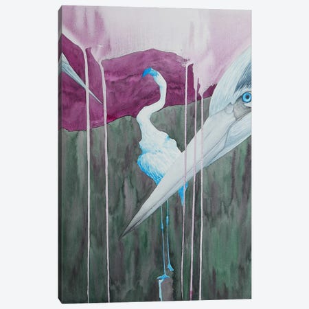 Two Herons In The Forest Canvas Print #KDY57} by Karina Danylchuk Canvas Wall Art