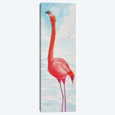 Pink Flamingo Canvas Print #KDY63} by Karina Danylchuk Canvas Art