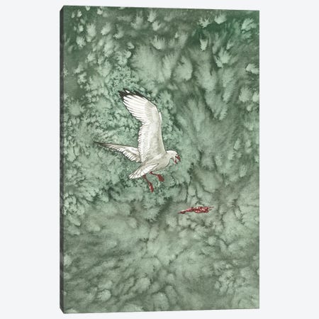 Green Lake Stern With Rubbish Canvas Print #KDY69} by Karina Danylchuk Canvas Artwork