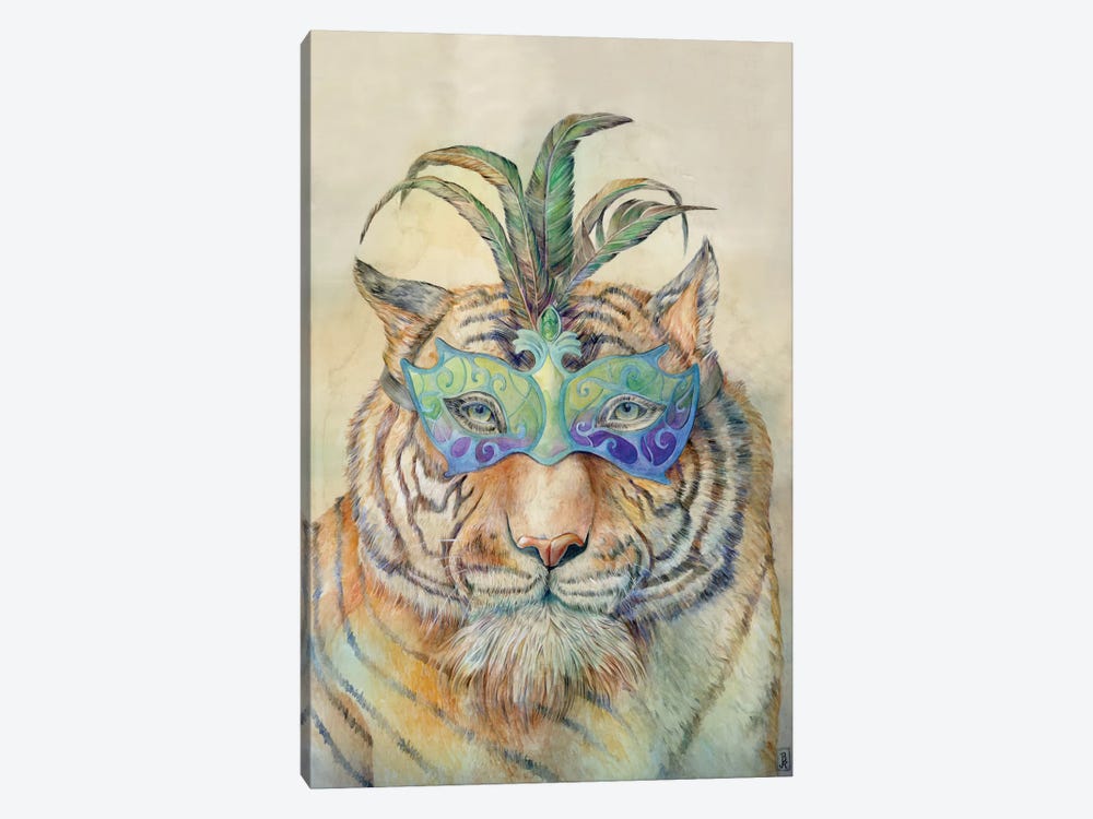 Masquerading Tiger by Brandon Keehner 1-piece Canvas Artwork
