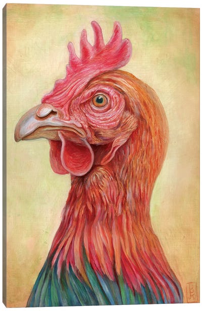 Chicken Canvas Art Print - Brandon Keehner