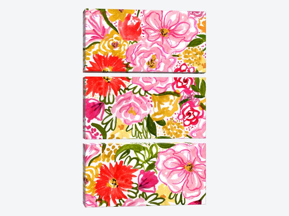Abstract Florals by Kate Eldridge 3-piece Canvas Wall Art
