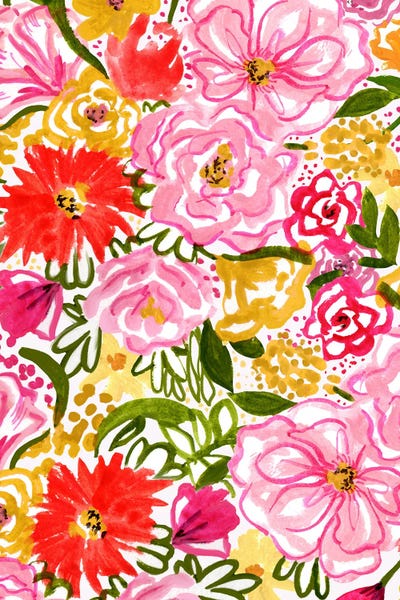 Pink Light Studio: Abstract Florals by Kate Eldridge