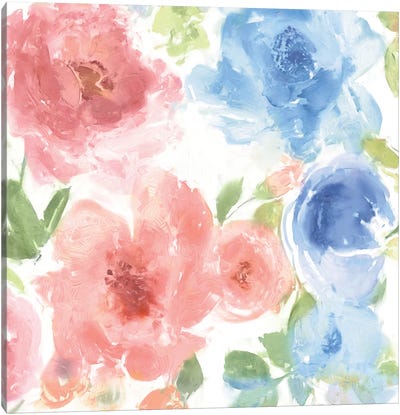 Springtime Pink and Blue II Canvas Art Print - Kelsey Morris