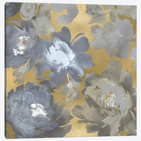 Springtime Silver on Gold II Canvas Print #KEM30} by Kelsey Morris Canvas Wall Art