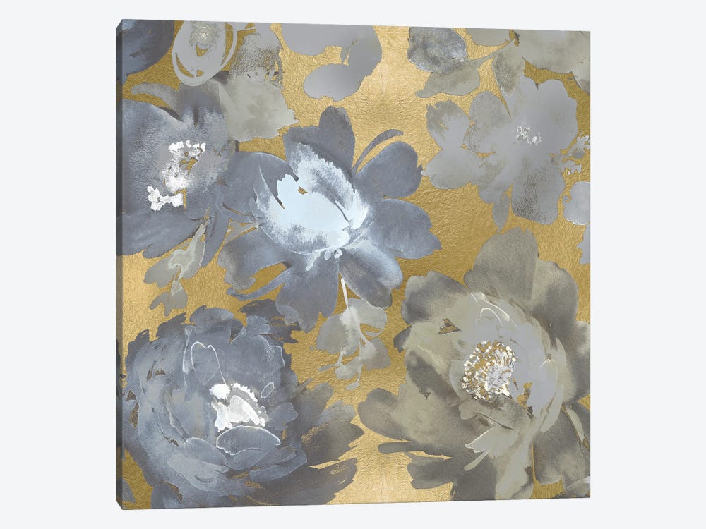 Springtime Silver on Gold II by Kelsey Morris 1-piece Canvas Wall Art