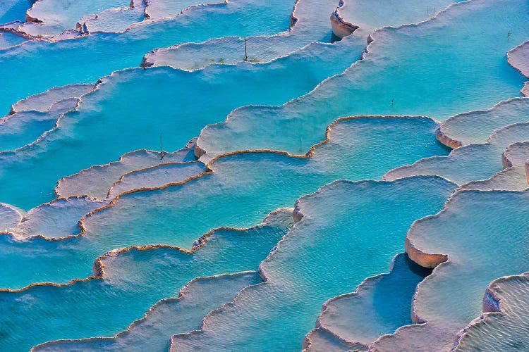 Travertine terraces of Pamukkale (UNESCO World Heritage Site), Turkey